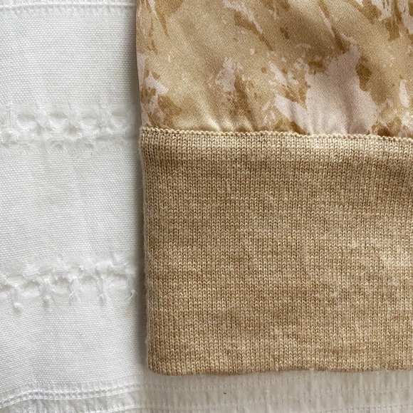 LORD & TAYLOR EXTRA FINE MERINO WOOL SILK BEIGE SOFT PINK KNIT CARDIGAN - XS - Picture 8 of 9